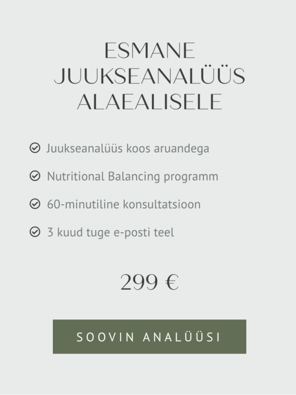 Esmane juukseanalüüs alaealisele